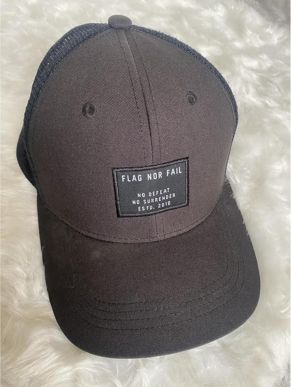 Flag Nor Fail Black Mesh Back Adjustable Cap